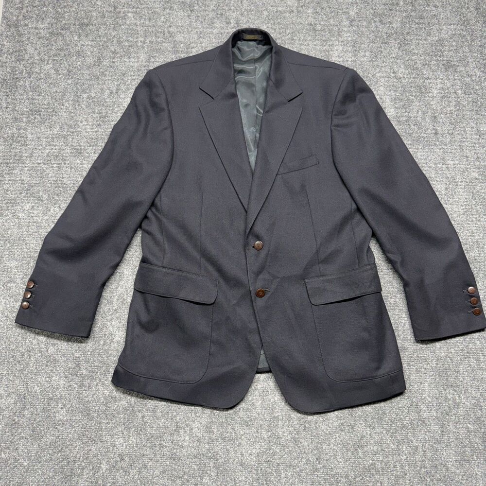 Orvis Sporting Traditions Men's 42R 100% Wool Navy Blazer Sport Coat USA